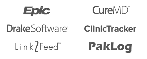 Partners: Epic, CureMD, Drake Software, ClinicTracker, Link2Feed, PakLog