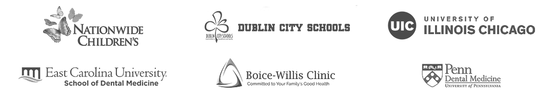 Nationwide Children’s Hospital, Dublin City Schools, University of Illinois at Chicago, ECU School of Dental Medicine, Boice-Willis Clinic, UPENN Dental