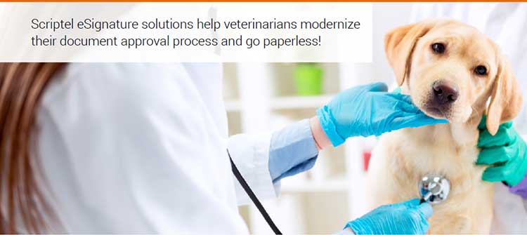 Scriptel eSignature solutions help veterinarians modernize their document approval process and go paperless!