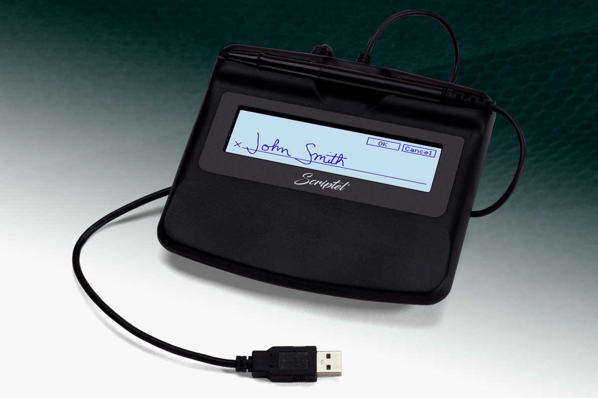Scriptel ST1550 Backlit Monochrome LCD Electronic Signature Pad **BRAND NEW**