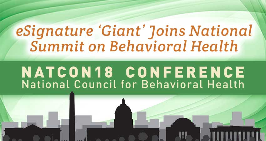 eSignature “Giant” Joins National Summit on Behavioral Health