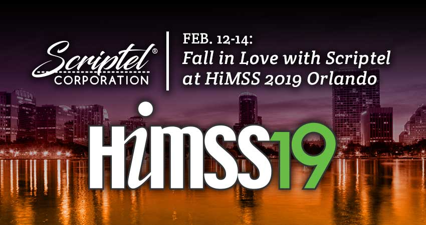 FEB. 12-14: Fall in Love with Scriptel at HiMSS 2019 Orlando