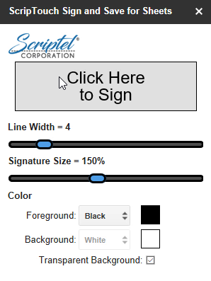 Step6: Cursor over Click here to sign