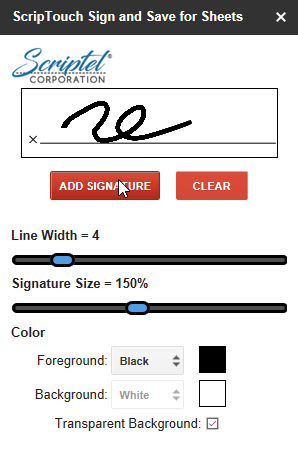 Step8: Cursor over add signature button