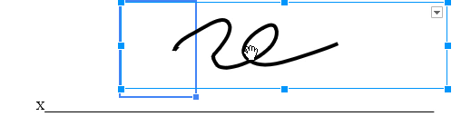 Step9A: Cursor over signature to reposition it