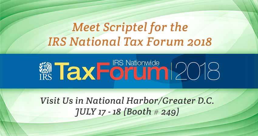 Meet Scriptel in Maryland for 2018 IRS National Tax Forum