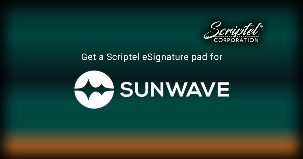 Sunwave EMR Software Scriptel Pads with EMR Software