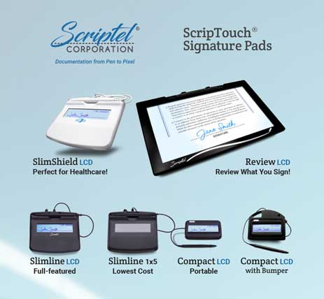 Scriptel Family of Signature Pads